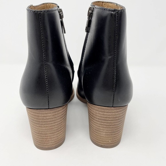 Madewell The Rosie Ankle Boot - Women's Black Leather Heeled Bootie, Size 8.5 - Picture 10 of 14